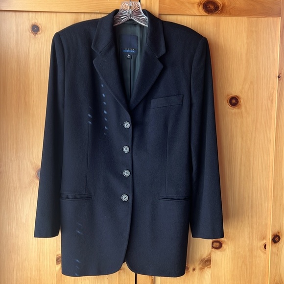 Vintage 90’s Victor Victoria navy cashmere blazer. Made in Italy, Size 44 - Picture 1 of 8